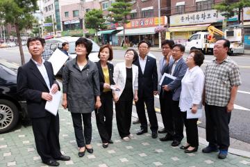 강북구의회 복지건설위, 미아중심재정비촉진지구 재정비촉진계획 관련 현장 활동